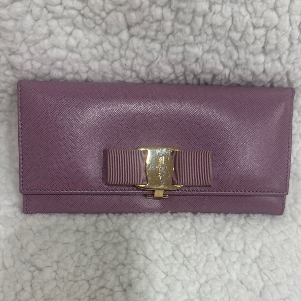 Purple Leather Women's Clutch